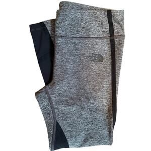 The North Face Dynamix Capri Leggings Heather Gray Black Women’s Small